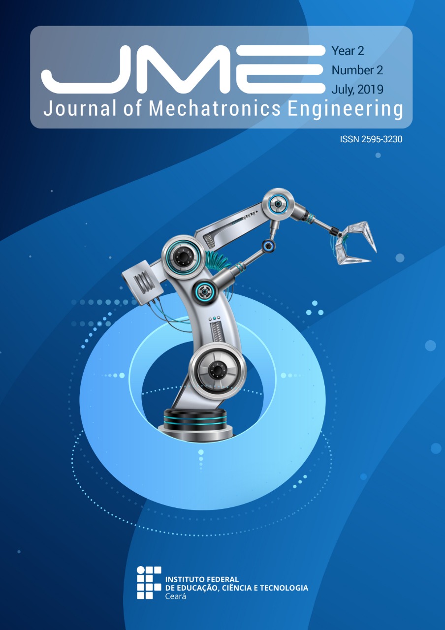 					View Vol. 2 No. 2 (2019): Journal of Mechatronics Engineering, v. 2, n. 2, July, 2019
				
